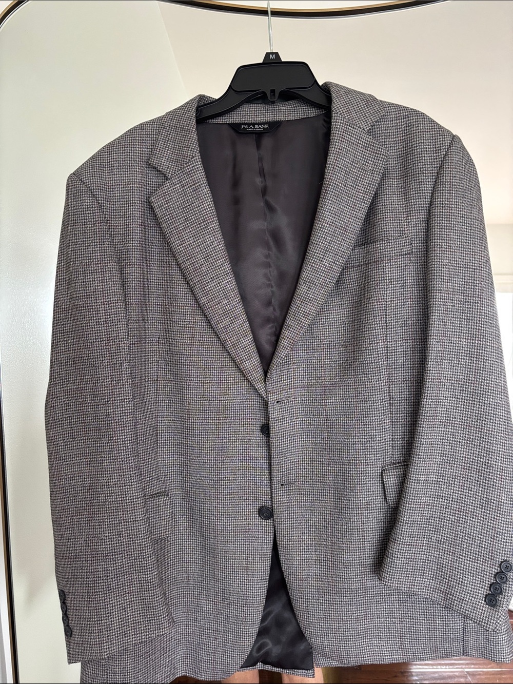 Jos. A. Bank Gray Houndstooth Sport Coat